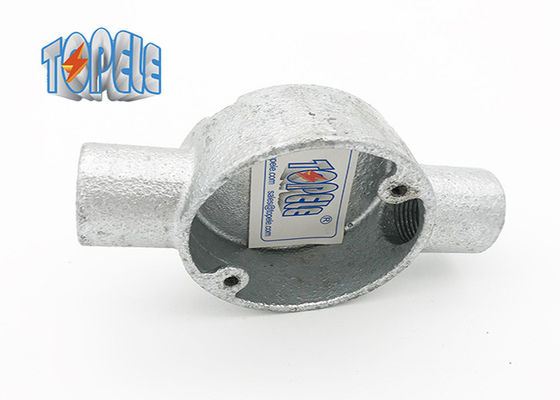 BS4568/BS 31 กลมกล่องสองทาง การติดตั้งหลอด GI เหล็ก/อลูมิเนียมที่สามารถปรับปรุงได้