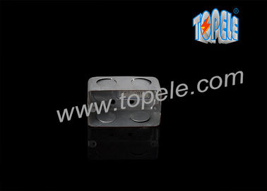 2 นิ้ว x4 นิ้ว / สหรัฐอเมริกามาตรฐาน Pre- Galvanized Steel Switch อุปกรณ์กล่องหลอดสี่เหลี่ยม / กล่องหลอดไฟฟ้า
