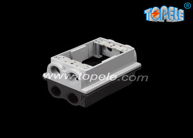ความลึก 2 นิ้ว กันอากาศ กล่องไฟฟ้า แขวนขยาย Flanged หนึ่งแกน / สี่หลุม, อลูมิเนียม