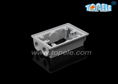 ความลึก 2 นิ้ว กันอากาศ กล่องไฟฟ้า แขวนขยาย Flanged หนึ่งแกน / สี่หลุม, อลูมิเนียม