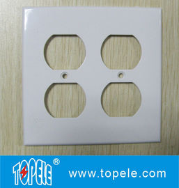 กล่องเดียว / สองกล่อง พลาสติกตกแต่ง Duplex GFCI เครื่องรับ