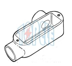 1 นิ้ว อลูมิเนียม LR ประเภท IP65 EMT Threaded / ร่างท่อแข็งที่มีฝา