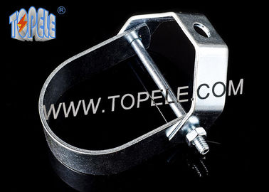 ค่าใช้งานสูง / UL มาตรฐาน Pre- Galvanized Steel Clevis Hanger กับบอลท์และเน็ตสําหรับท่อ, ปุ่มท่อ