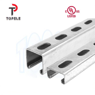 Hot DIP กระปุกเรียบ / สล็อตสตรูทช่อง Unistrut 41X41X2.5mm