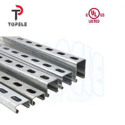 Hot DIP กระปุกเรียบ / สล็อตสตรูทช่อง Unistrut 41X41X2.5mm