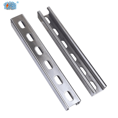 Hot DIP กระปุกเรียบ / สล็อตสตรูทช่อง Unistrut 41X41X2.5mm