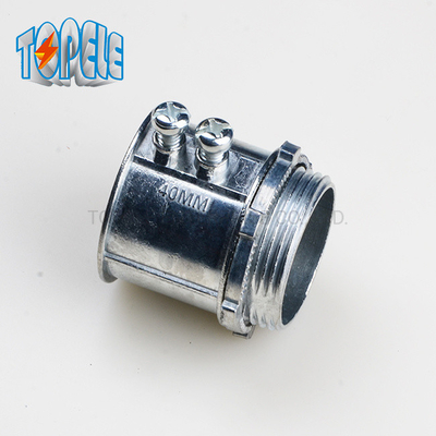 20mm -50mm EMT ช่องไฟฟิต IEC61386 EMT ชุดสกรูเชื่อมซิงค์