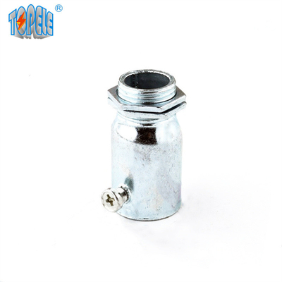 IEC 61386 Acero Terminal EMT Connector เครื่องเชื่อมต่อไฟฟ้าเหล็กกระดาษ