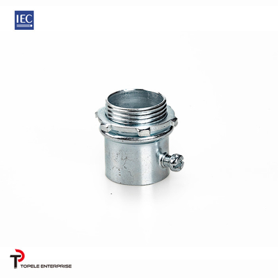25mm 32mm IEC 61386 Emt เครื่องเชื่อมชุดสกรูประเภทเงินซิงค์