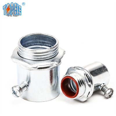 Topele EMT Steel Set Screw Connectors With W/O Plastic Throat เครื่องเชื่อมสกรูด้วยสกรูพลาสติก