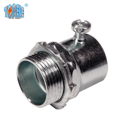 Topele EMT Steel Set Screw Connectors With W/O Plastic Throat เครื่องเชื่อมสกรูด้วยสกรูพลาสติก