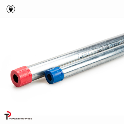 สายไฟเหล็กเหล็กเหล็ก BS4568 / BS4568 TUBE / GI PIPE พร้อมหมวกป้องกัน
