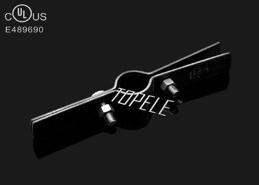 ยูเอลรับรองสแตนเลส Riser Pipe Clamp กับสองบอลท์, Pipe Hanger - สีดํา