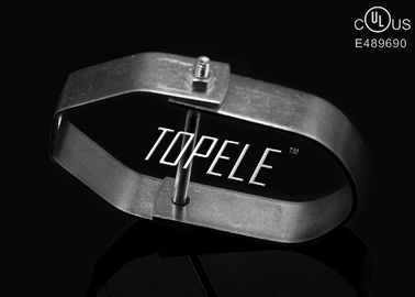 ซิงค์ Plated Steel Pipe Clamps หนักงานปรับขนาด Clevis Hanger ตามต้องการ