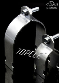 สแตนเลสปลาย Strut Channel Clamps แบบสากลด้วยสแตนเลสหนึ่งเน็ต / โบลท์