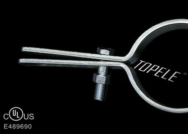 ซิงค์ Plated Steel Pipe Clamps / Black Riser Pipe Clamps ด้วยการรับรอง UL Bolt