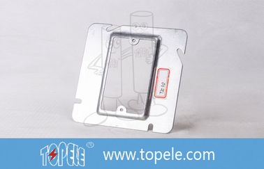 TOPELE กล่องไฟฟ้าสี่เหลี่ยมเหล็กแกลวาเนสก่อน และปกปิด, 4 ช่อง 1 / 2 ช่องปิดซอคเก็ตผนังสูง