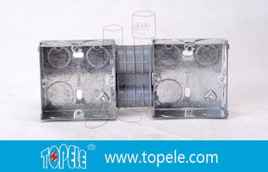 กล่องไฟฟ้า / 2-แก๊ง British Standard กล่องสายไฟฟ้าโลหะที่มี PVC กล่องสวิทช์