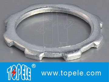 ISO Standard Zinc Conduit Locknut Conduit Fittings for Rigid / IMC / EMT อุปกรณ์ประกอบไฟฟ้าสําหรับเครื่องยนต์ที่แข็ง / IMC / EMT