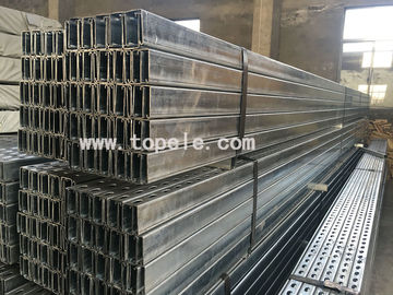 Hot Dip เหล็กเหล็กกระปุกสล็อต Unistrut ช่องทางเพื่อสนับสนุนท่อ 41X 41MM