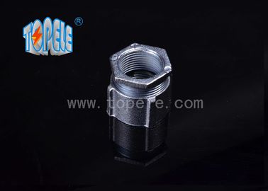 ซิงค์ Plated ทองเหลืองอ่อนโยนสามชิ้น Coupling สําหรับ Threaded สายไฟแข็ง / สายไฟ IMC