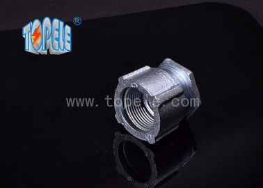 ซิงค์ Plated ทองเหลืองอ่อนโยนสามชิ้น Coupling สําหรับ Threaded สายไฟแข็ง / สายไฟ IMC