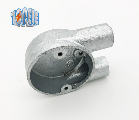 สาขา 2 Way U กล่องเหล็กอ่อนโยน BS4568 ช่องเชื่อมติดตั้ง Hot Dip Galvanized