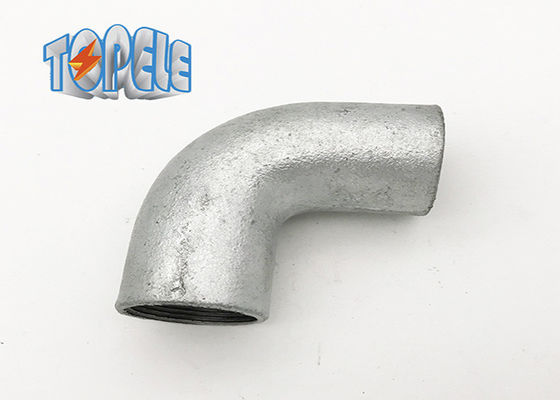 การเชื่อมต่อหญิง BS4568 สายการไฟฟ้า Hot Dip Galvanized ท่อนเหล็กแข็งเอลโค
