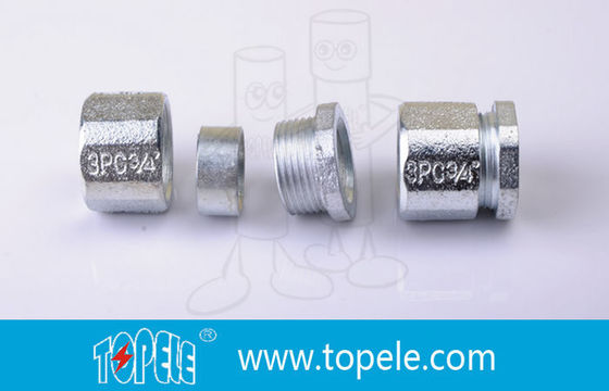 ประเภทสามชิ้น 1/2''-2'' ผูกต่อสายไฟฟ้าแข็งเหล็ก
