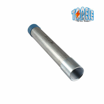 BS 4568 ท่อนําไฟฟ้าโลหะเหล็กกระปุกที่มีปลายและปลายที่สกรู