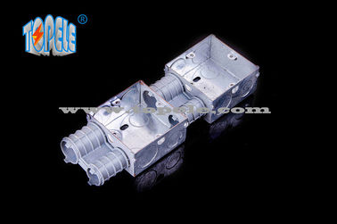 กล่องไฟฟ้า / 2-แก๊ง British Standard กล่องสายไฟฟ้าโลหะที่มี PVC กล่องสวิทช์