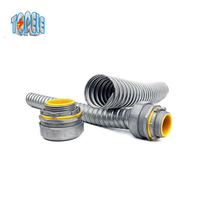 สีโลหะ 1/2 &quot;ซิงค์ Die Cast โคเนกเตอร์หลอดยืดหยุ่นตรงสําหรับหลอด
