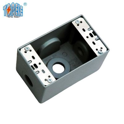 UL จํานวน 4x2 กล่องไฟฟ้ากันอากาศ อลูมิเนียม 1 / 2 Gang Outlet