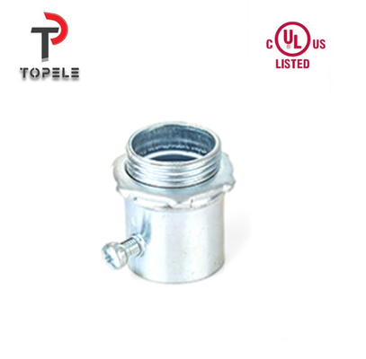 อลูมิเนียม / ทับเหล็กซิงก์ / ทับเหล็ก EMT Connector UL 1/2 "-4" ขนาด