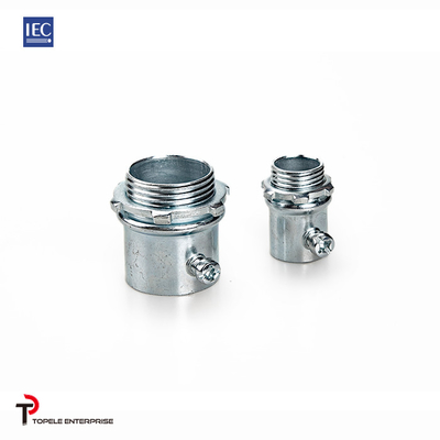 25mm 32mm IEC 61386 Emt เครื่องเชื่อมชุดสกรูประเภทเงินซิงค์
